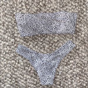 Black & White Thong Bikini